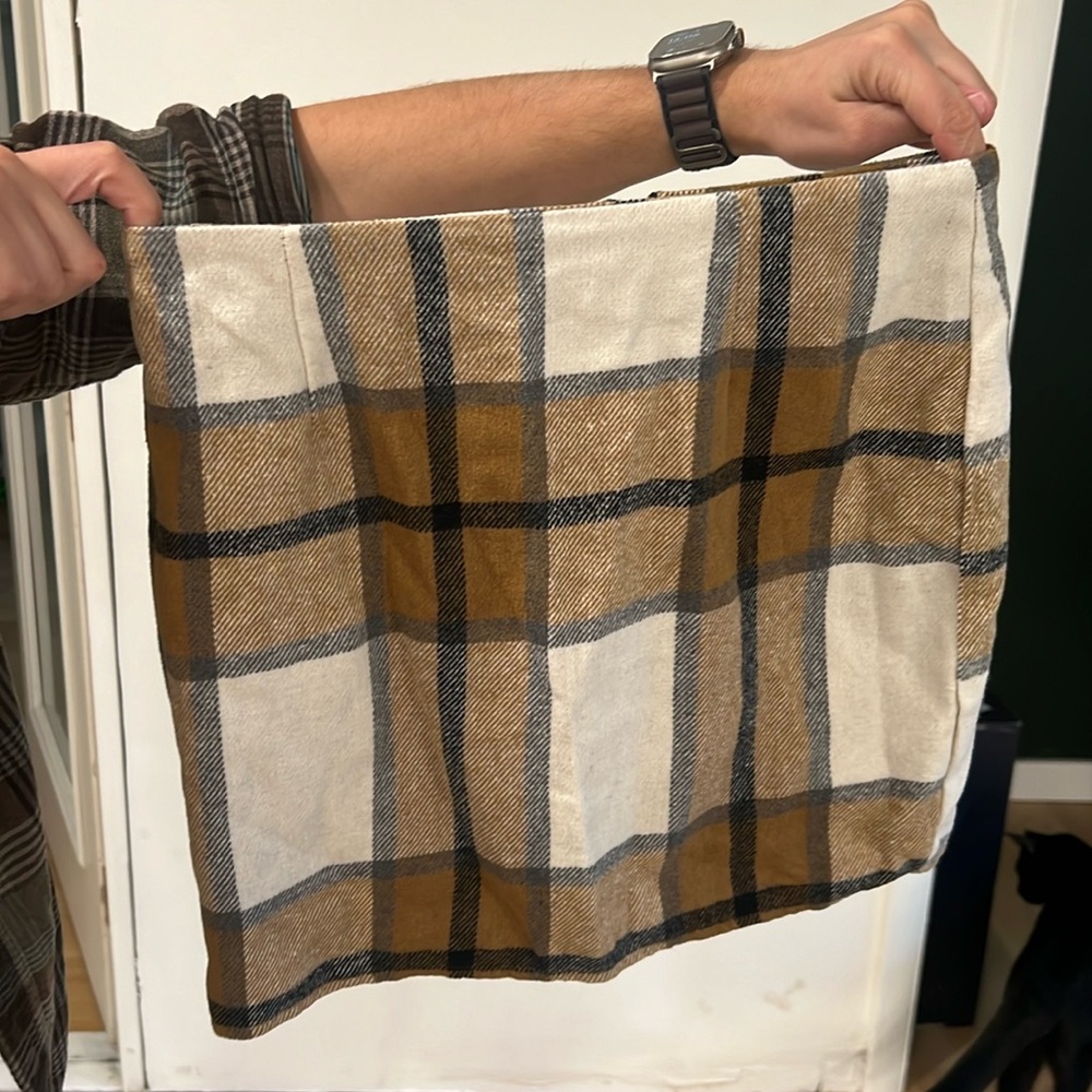 Flannel Miniskirt